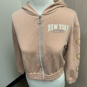 btween Blush Hoodie with New York Print